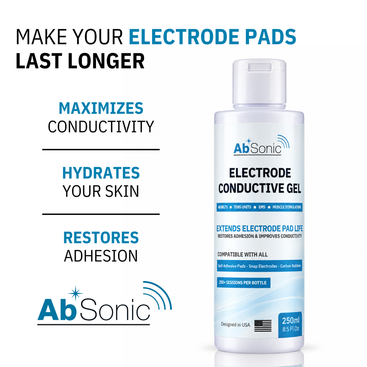 Absonic Conductive Gel for Electrodes - 1-Pack