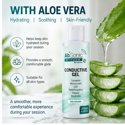 Absonic Touch - Conductive Gel with Aloe Vera - 8.5 oz - 2-Pack