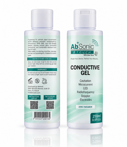 Absonic Touch - Conductive Gel with Aloe Vera - 8.5 oz - 2-Pack