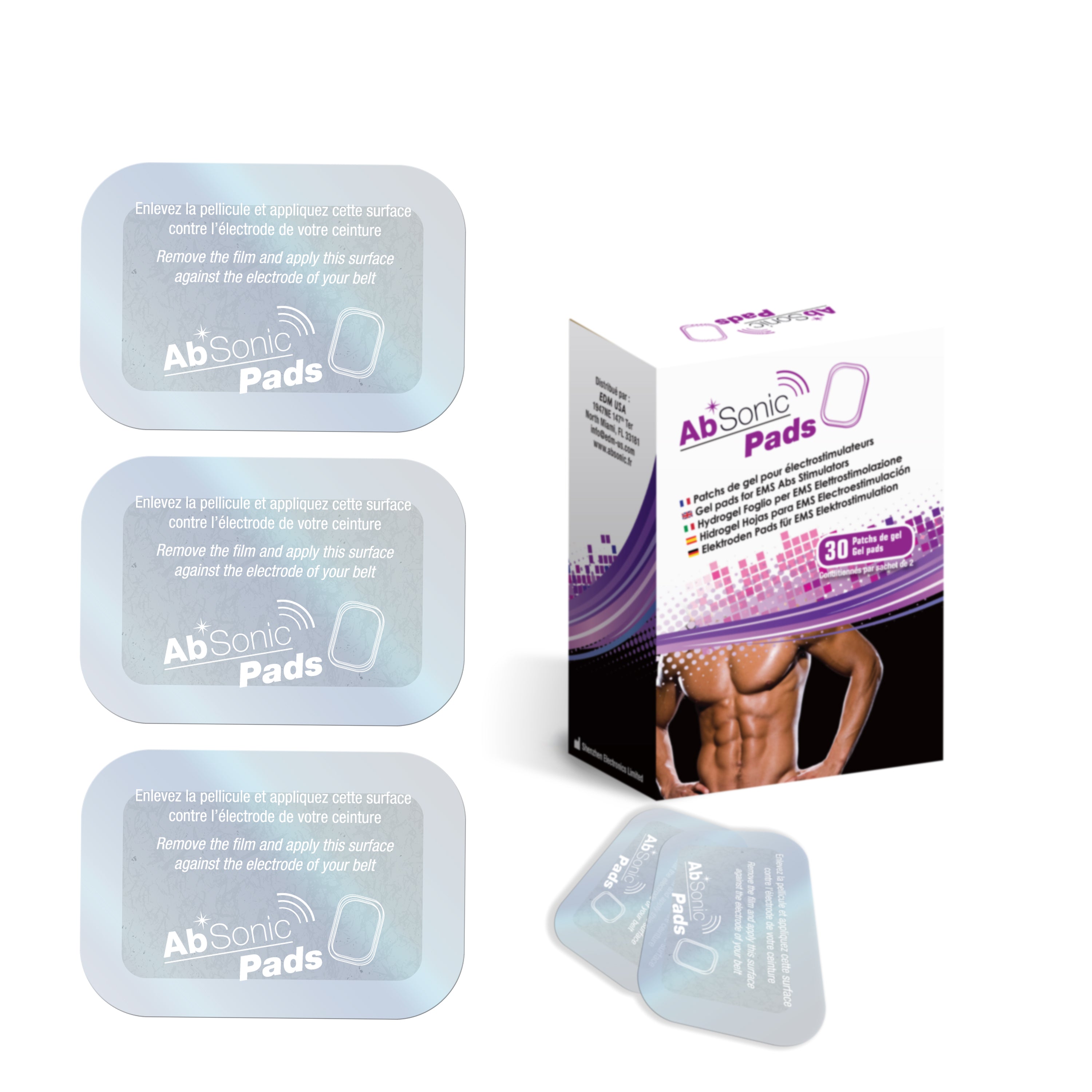 Absonic Gel Pads - 30 Pack